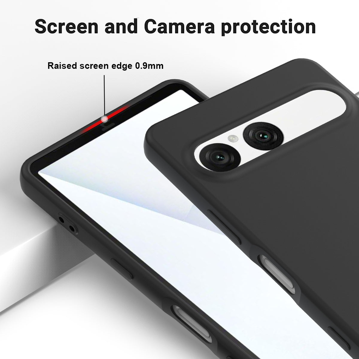 For Sony Xperia 10 VII Liquid Silicone Case Phone Back Cover with Hand Strap
