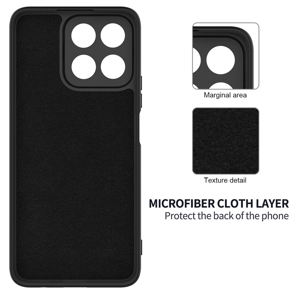 For Honor 400 Smart 5G / Honor X7d 4G / Honor X7d 5G / Honor 400 Smart 4G Liquid Silicone Case Phone Back Cover with Hand Strap