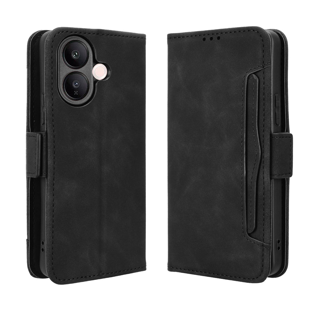 For vivo V60 Lite 5G Leather Case Phone Wallet Cover with Multiple Card Slots
