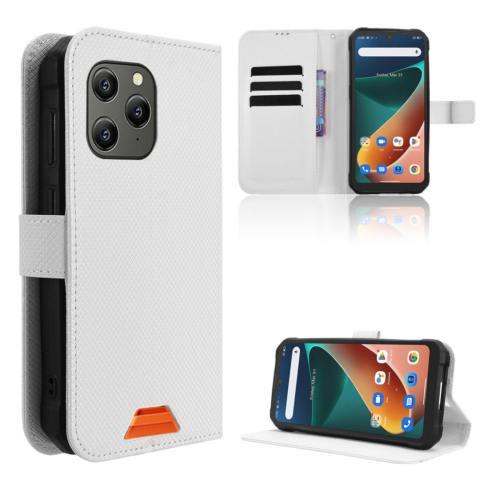 For Blackview BV5300 Pro / Blackview BV5300 Plus / Oscal S70 / Oscal S70 Pro / Blackview BV5300 Leather Wallet Case with Strap Diamond Texture Phone Cover