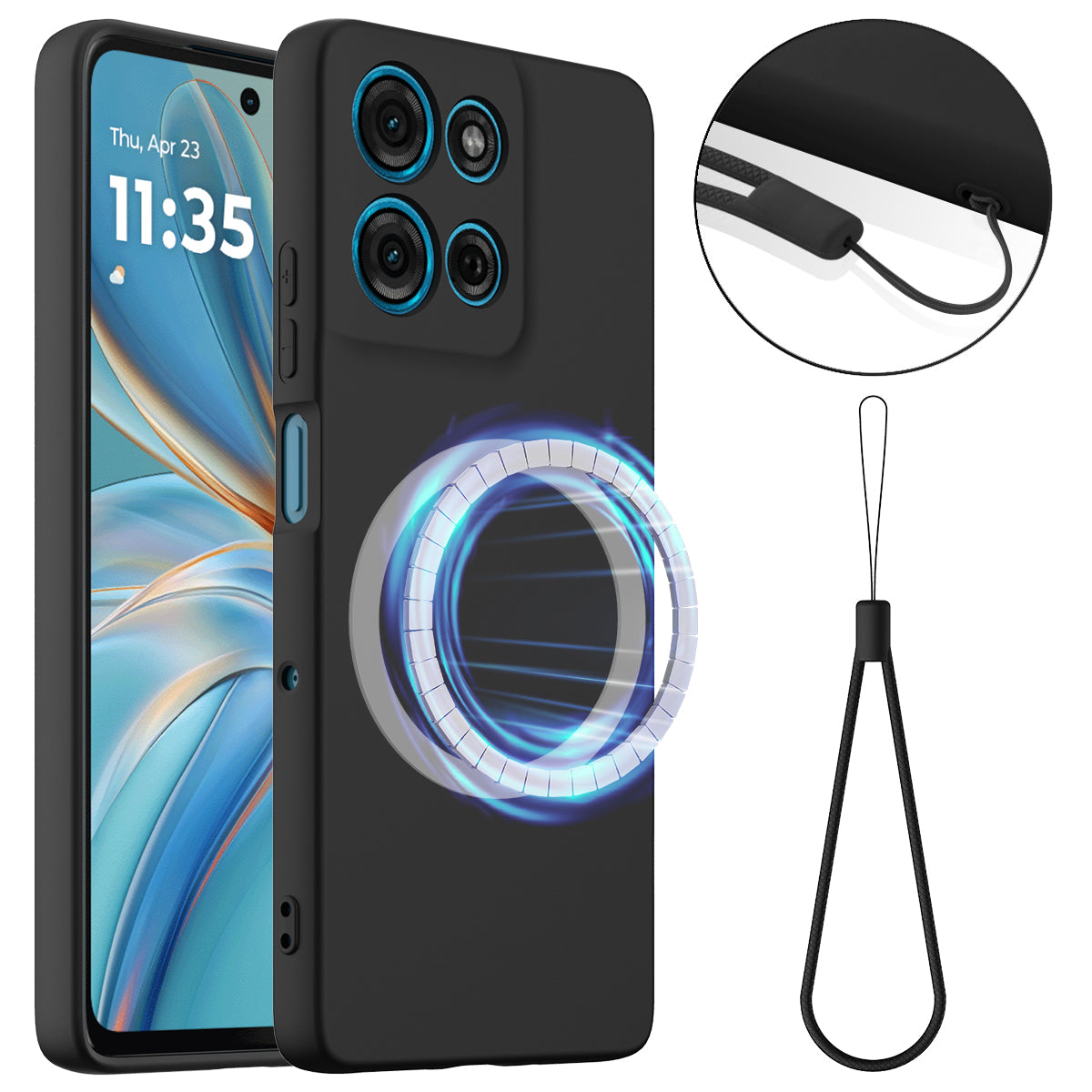 For Motorola Moto G86 Power 5G Case Compatible with MagSafe Anti-Drop Liquid Silicone Phone Cover