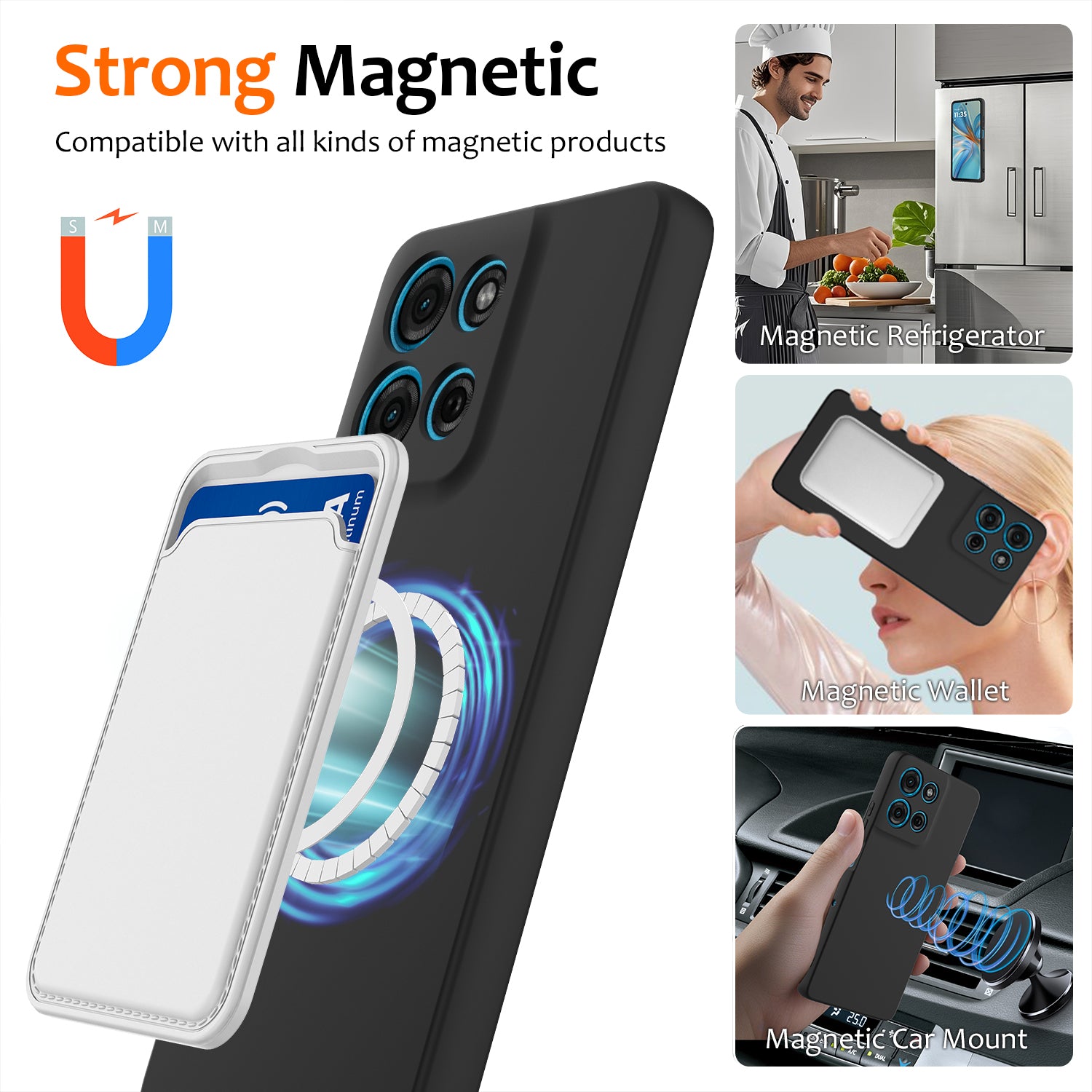For Motorola Moto G86 Power 5G Case Compatible with MagSafe Anti-Drop Liquid Silicone Phone Cover