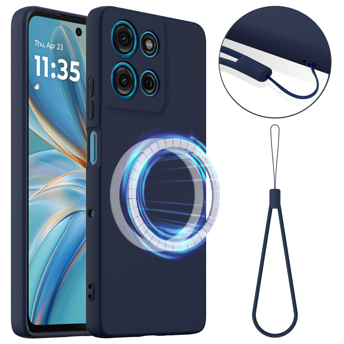 For Motorola Moto G86 Power 5G Case Compatible with MagSafe Anti-Drop Liquid Silicone Phone Cover