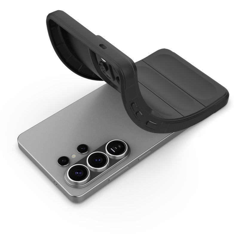 For Samsung Galaxy S26 Ultra TPU Case WANLONFENG HD Series Anti Slip Phone Cover with Tempered Glass