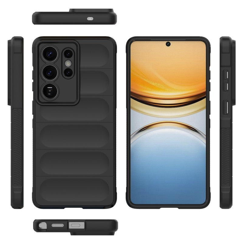 For Samsung Galaxy S26 Ultra TPU Case WANLONFENG HD Series Anti Slip Phone Cover with Tempered Glass