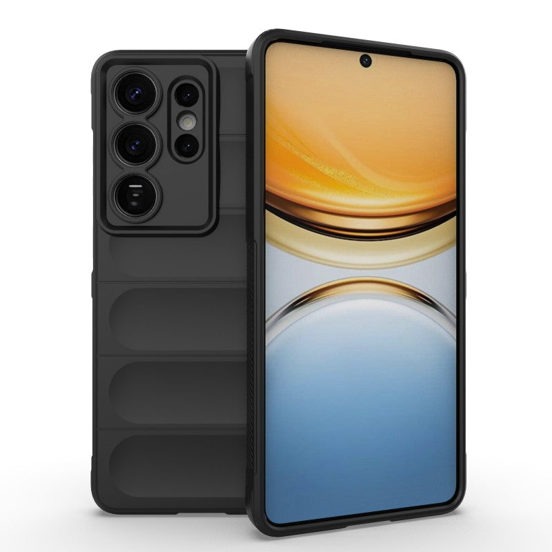 For Samsung Galaxy S26 Ultra TPU Case WANLONFENG HD Series Anti Slip Phone Cover with Tempered Glass