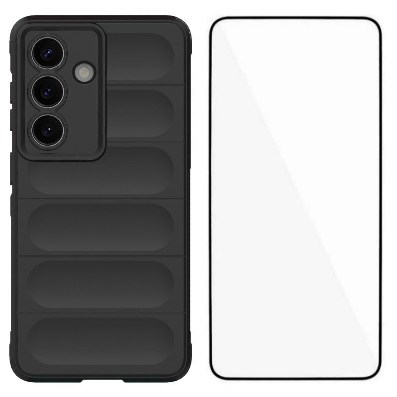 For Samsung Galaxy S26 / S26 Pro TPU Case WANLONFENG HD Series Anti Slip Phone Cover with Tempered Glass