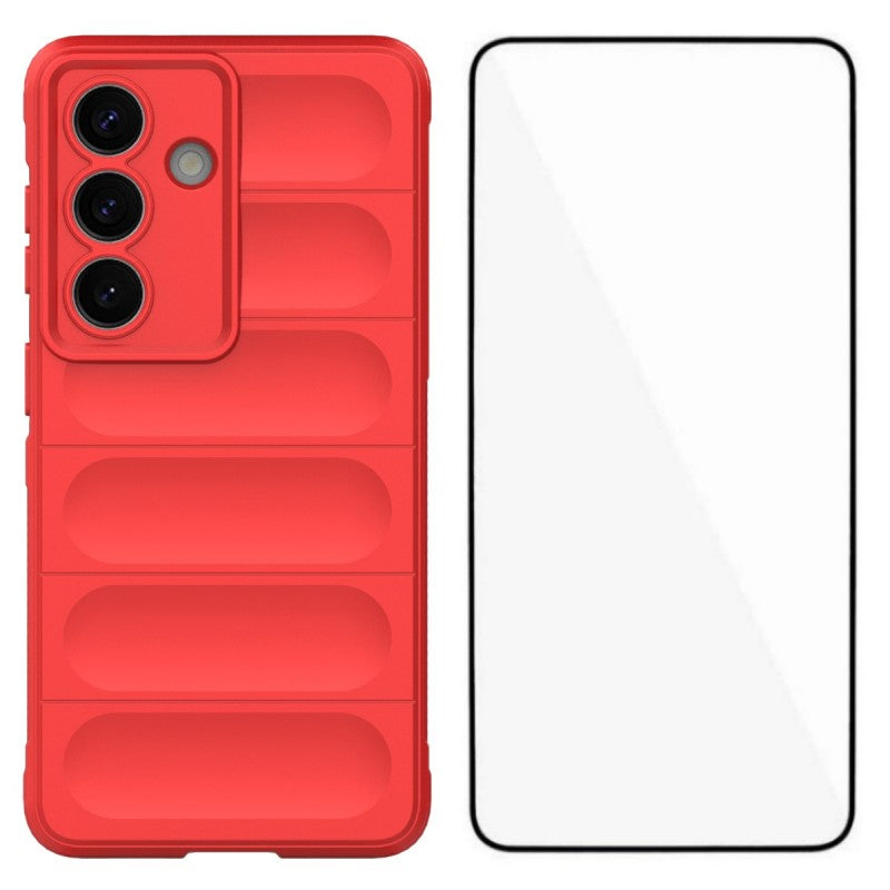 For Samsung Galaxy S26 / S26 Pro TPU Case WANLONFENG HD Series Anti Slip Phone Cover with Tempered Glass