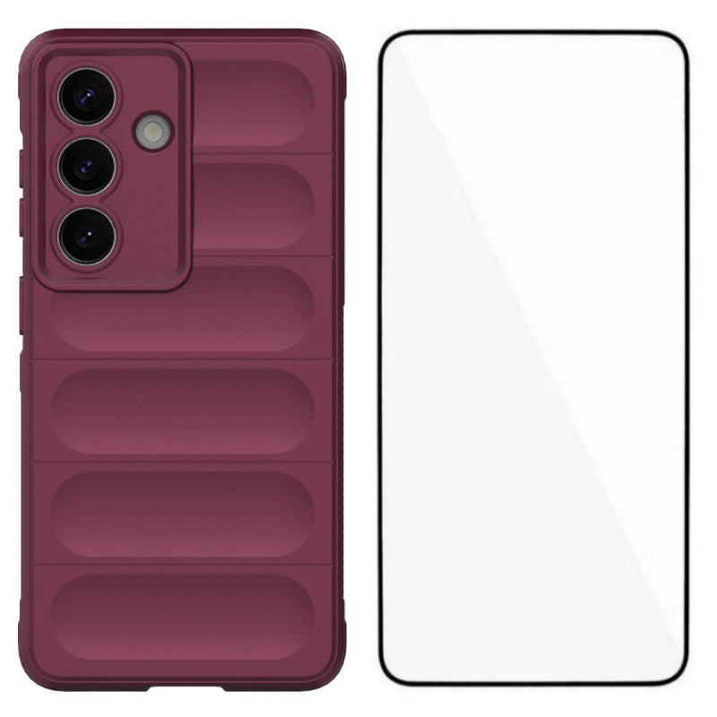 For Samsung Galaxy S26 / S26 Pro TPU Case WANLONFENG HD Series Anti Slip Phone Cover with Tempered Glass