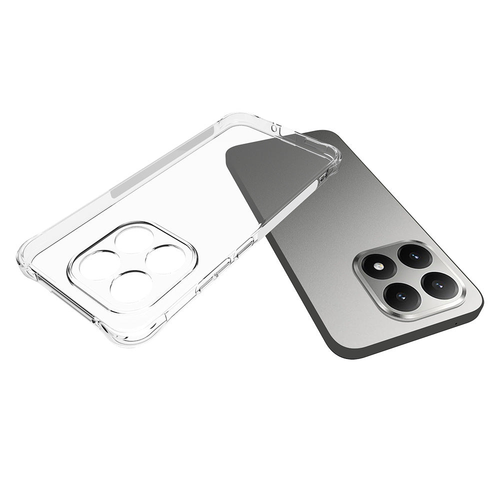 For Xiaomi 15T Case WANLONFENG WL Series 2.0mm TPU Phone Cover with Tempered Glass Film