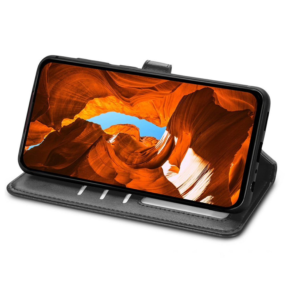 For iPhone 17 Case Wallet Stand Leather Phone Cover with Wrist Strap