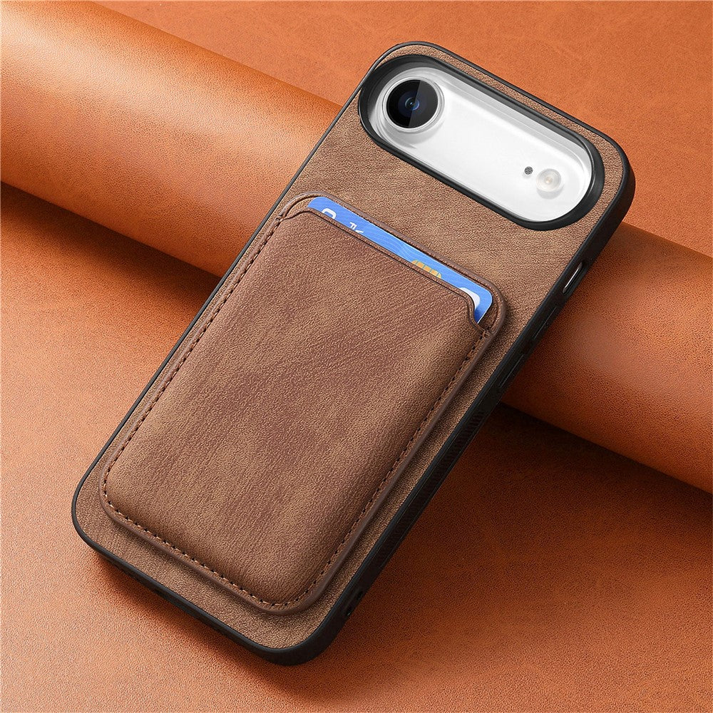For iPhone Air Case Retro Leather + TPU Phone Cover with Detachable Card Slot
