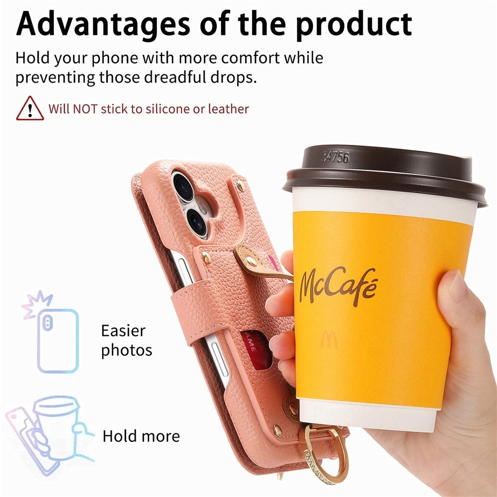 For iPhone 17 Case RFID Blocking Zipper Wallet PU Leather Mobile Cover