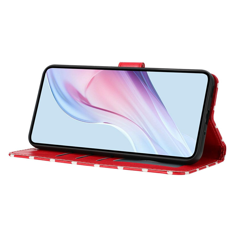 For iPhone 17 Leather Case Polka Dot Pattern Wallet Stand Folio Phone Cover