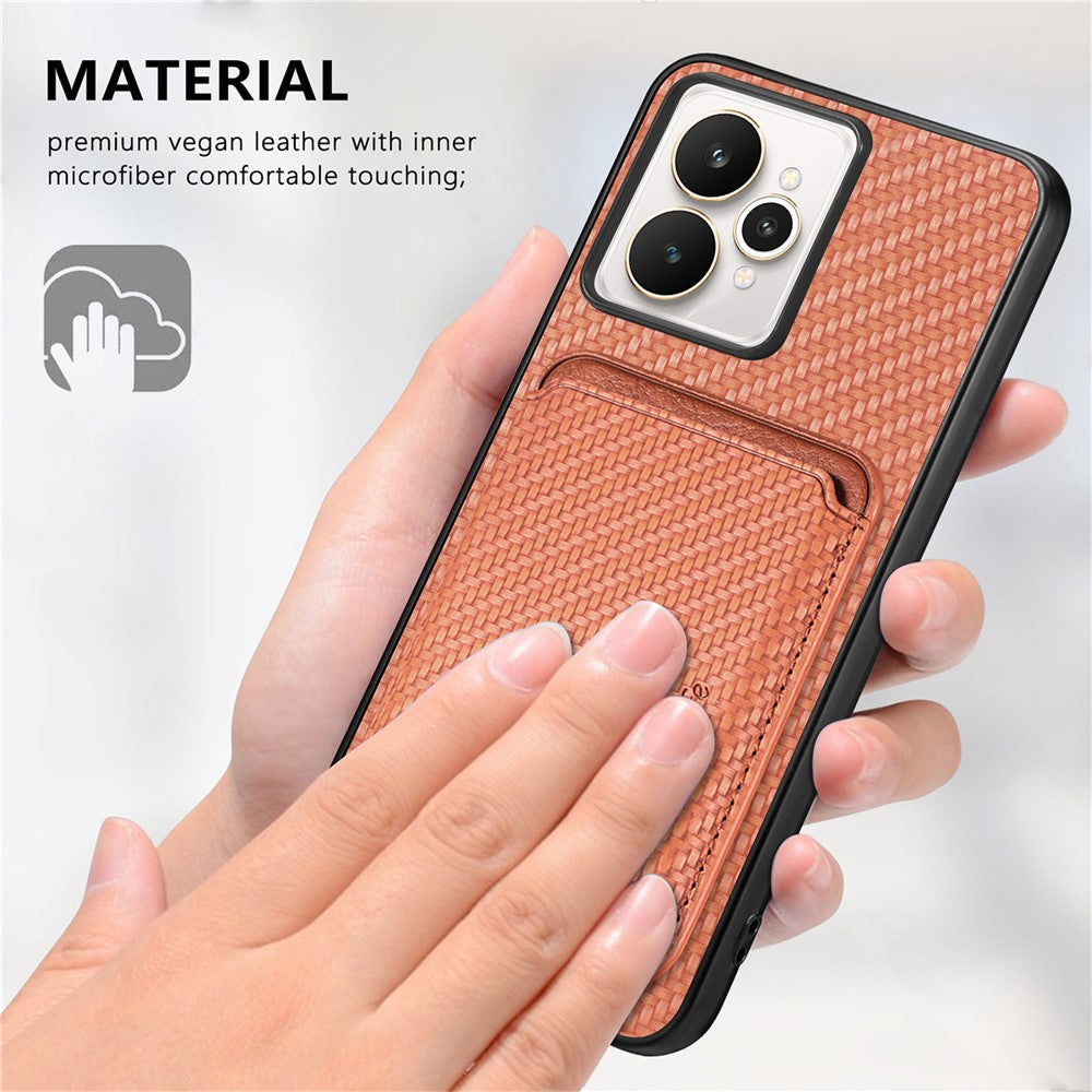 For Realme 15 5G Case Magnetic Detachable Card Holder Phone Back Cover