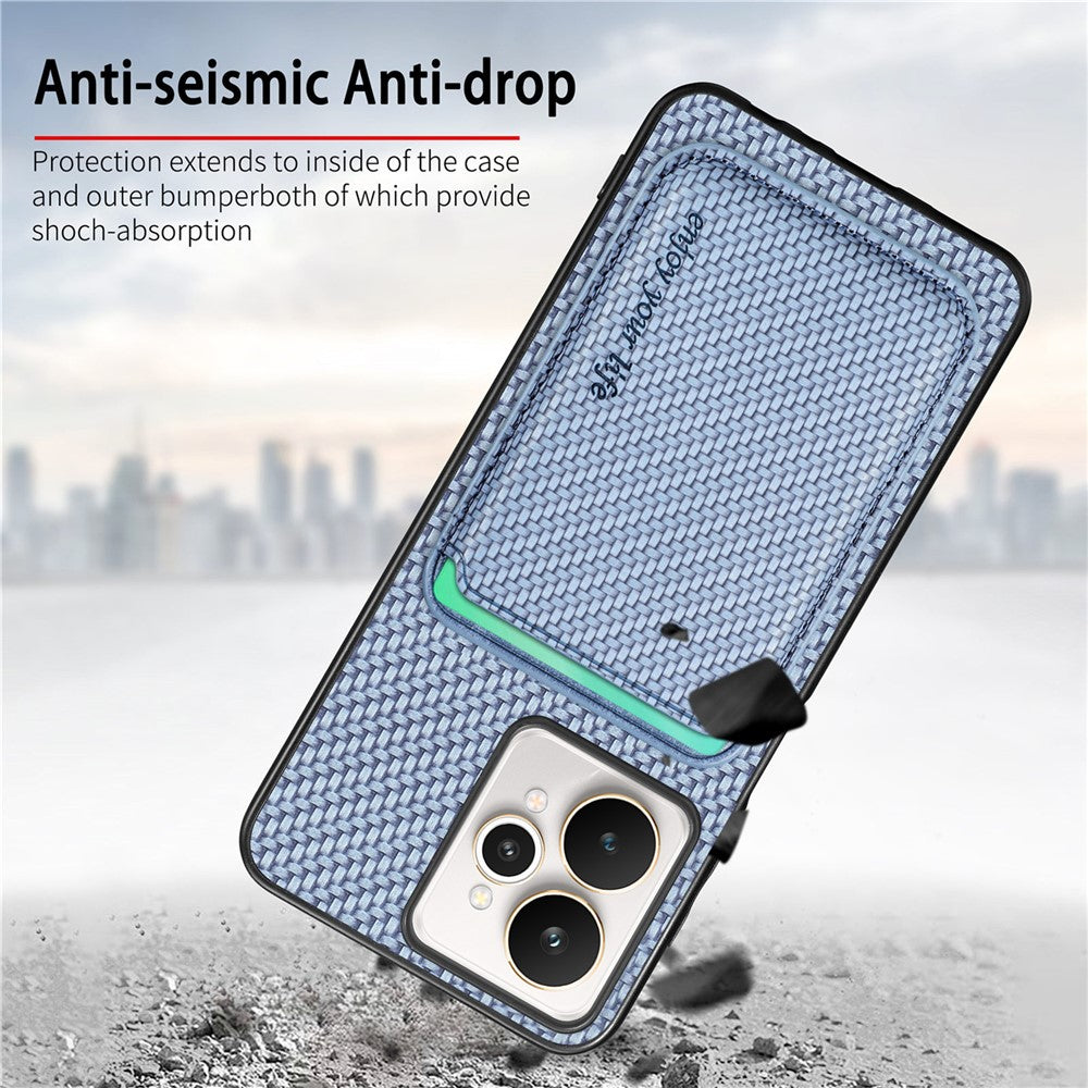 For Realme 15 5G Case Magnetic Detachable Card Holder Phone Back Cover