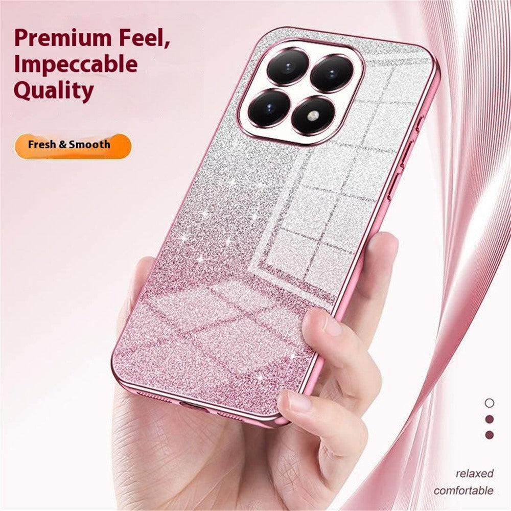 For Xiaomi 15T Case Electroplating Gradient Glitter TPU Phone Cover