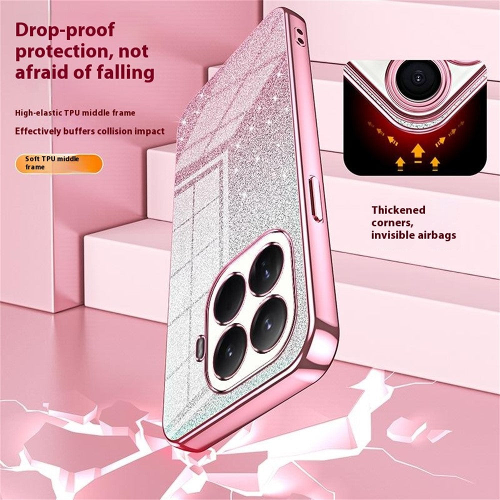 For Xiaomi 15T Pro Case Electroplating Gradient Glitter TPU Phone Cover