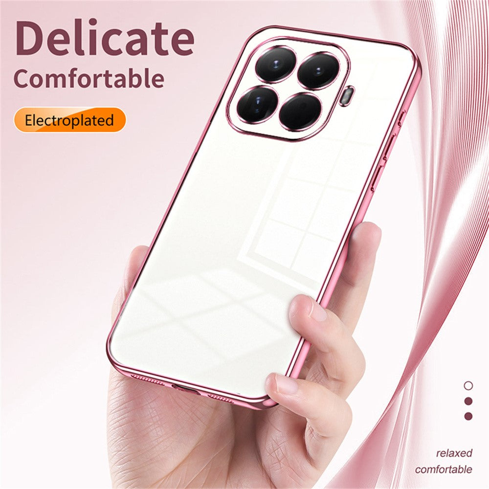 For Xiaomi 15T Pro Case Electroplating Frame Soft TPU Phone Cover