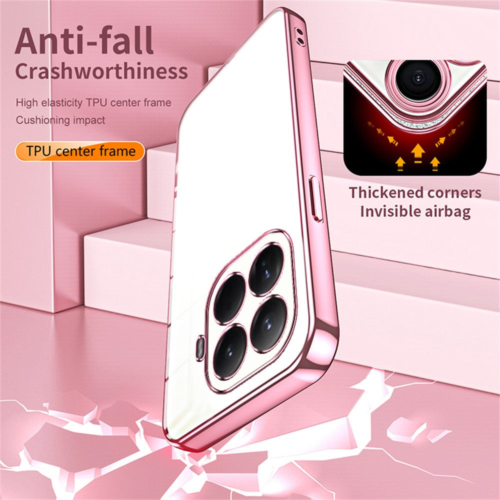 For Xiaomi 15T Pro Case Electroplating Frame Soft TPU Phone Cover