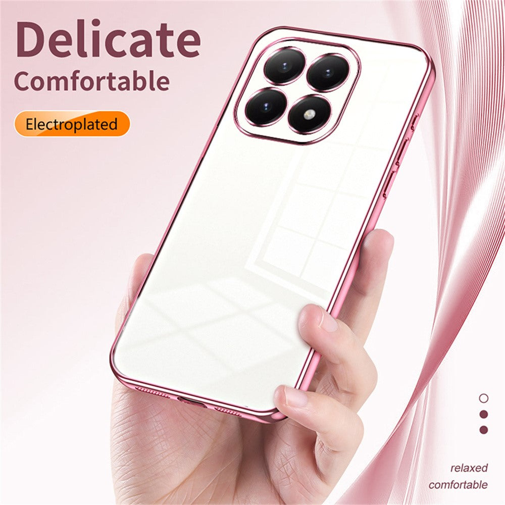 For Xiaomi 15T Case Electroplating Frame Soft TPU Phone Cover