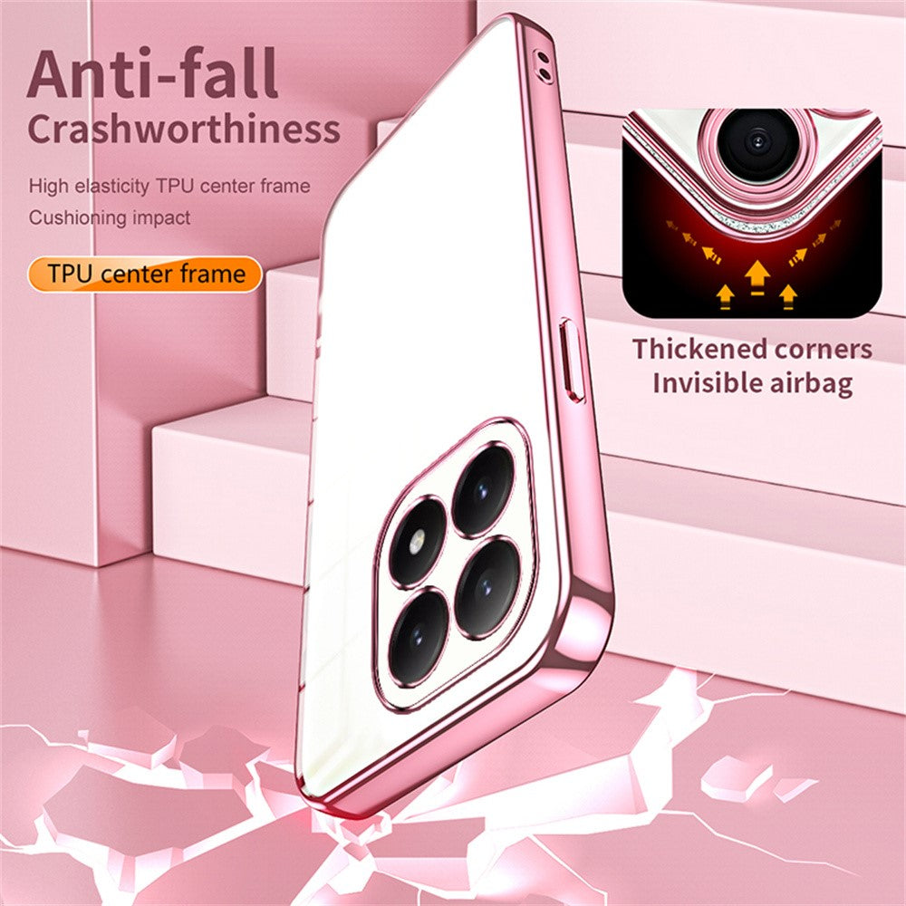 For Xiaomi 15T Case Electroplating Frame Soft TPU Phone Cover