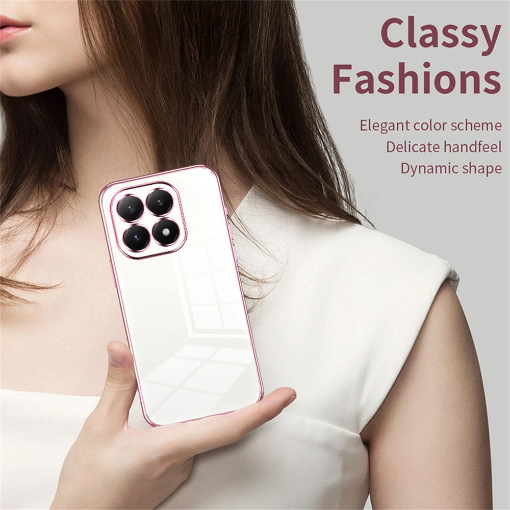 For Xiaomi 15T Case Electroplating Frame Soft TPU Phone Cover