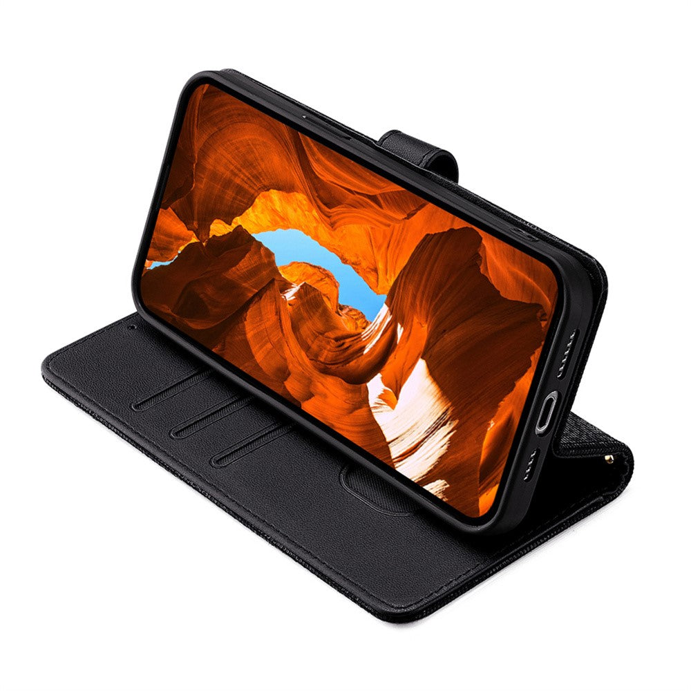 For Google Pixel 10 Case Metal I-Buckle PU Leather Wallet Phone Cover