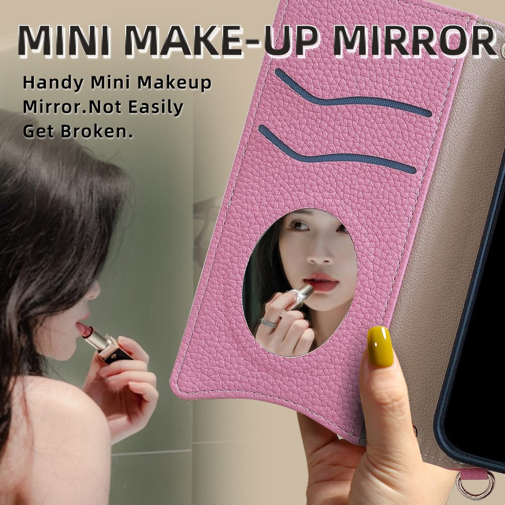 For Google Pixel 10 Leather Case Wallet Stand Cover Irregular Tail Style with Chain Strap