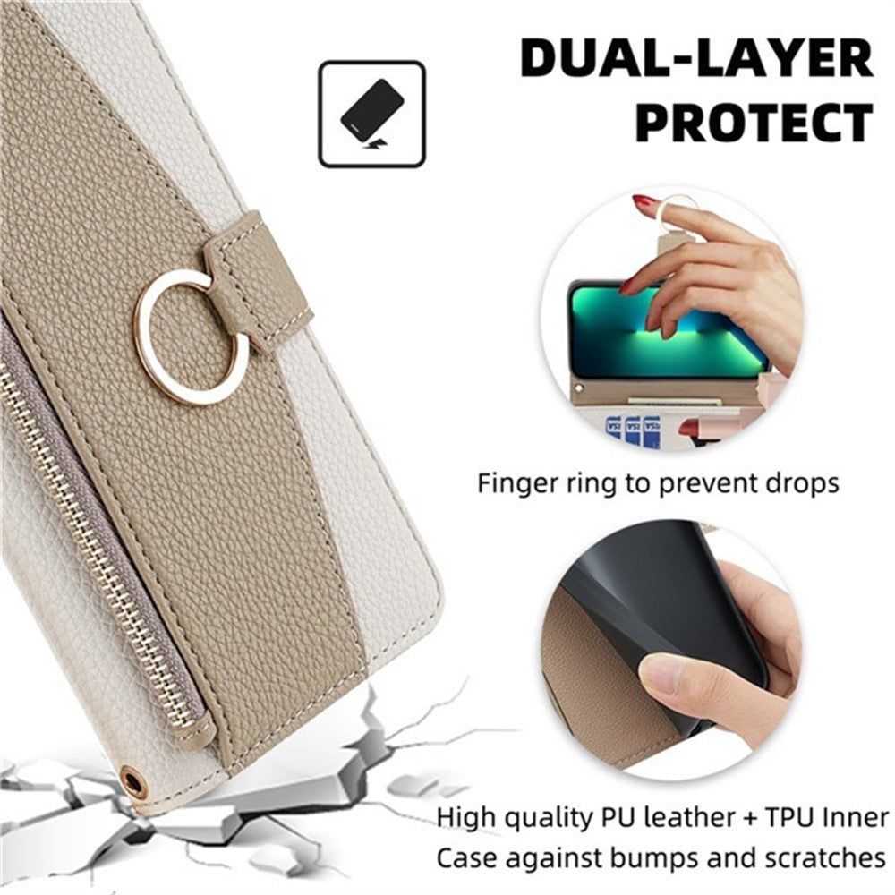 For Google Pixel 10 Pro XL Case Mirror Wallet Leather Phone Cover with Chain Shoulder Strap