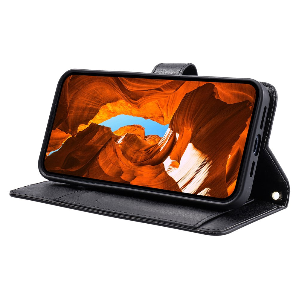 For Sony Xperia 10 VII Case Ring Buckle Wallet Stand Rhombus Crossbody Leather Mobile Cover