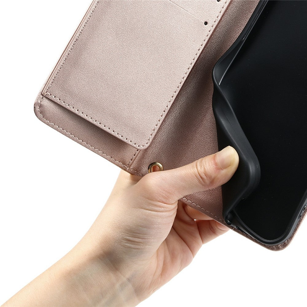 For Xiaomi 15T Case Ring Buckle Wallet Stand Rhombus Crossbody Leather Mobile Cover