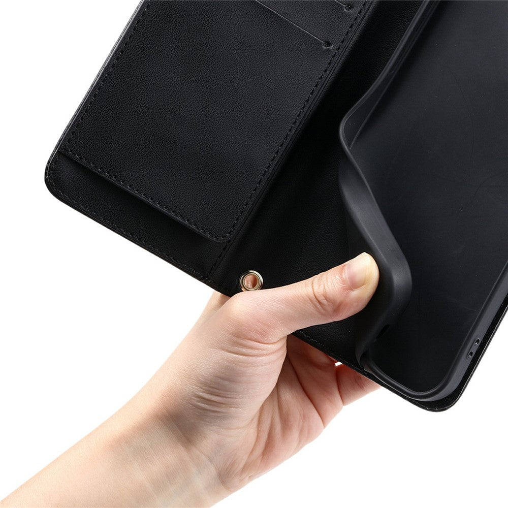 For Xiaomi 15T Pro Case Ring Buckle Wallet Stand Rhombus Crossbody Leather Mobile Cover