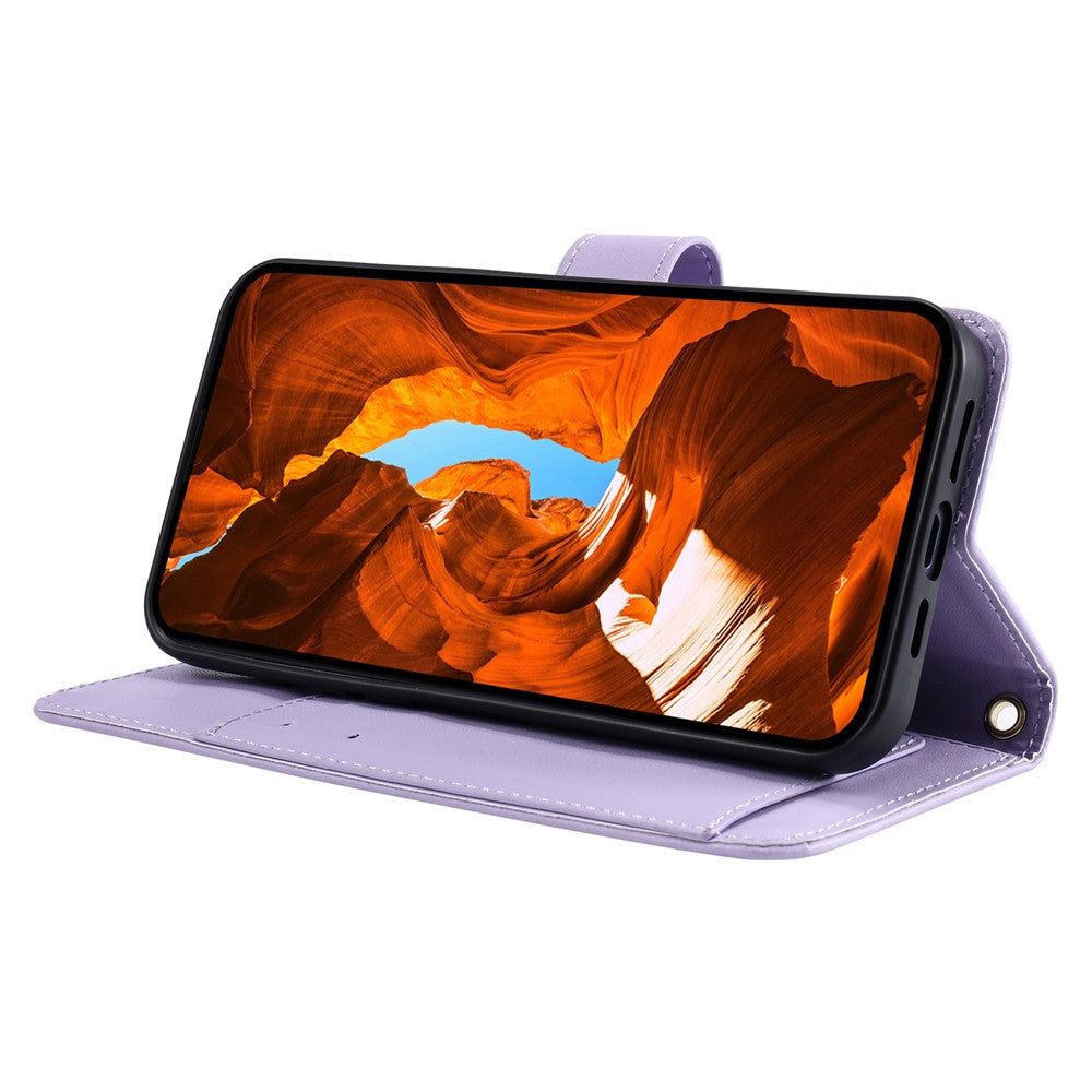 Crossbody Leather Case for Honor X9c 5G / Magic7 Lite 5G / X60 Pro 5G Ring Buckle Wallet Stand Rhombus Mobile Cover