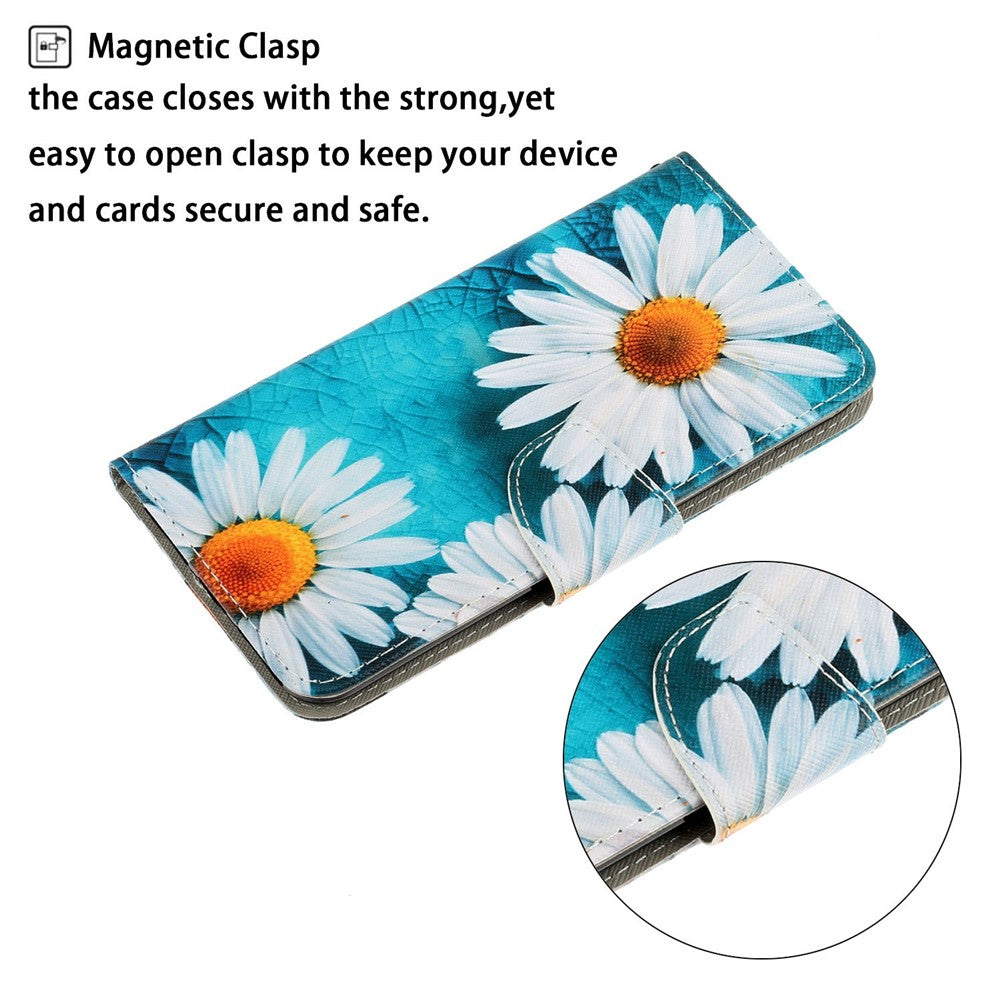 For Xiaomi 15T Pro Case Pattern Printing Protective Leather Folio Phone Cover with Wrist Strap