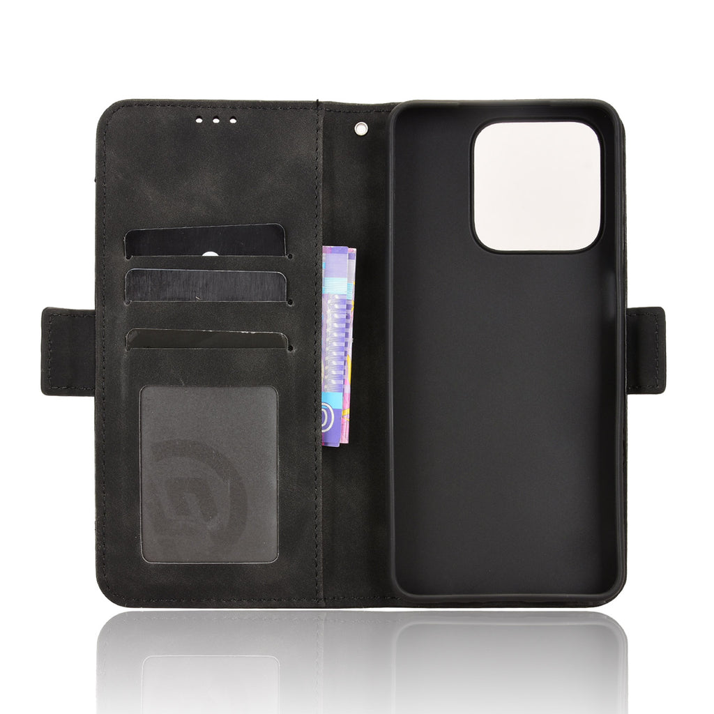 For Honor X5c Plus 4G Leather Case Phone Wallet Cover with Multiple Card Slots