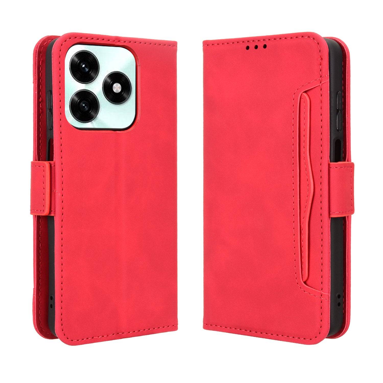 For Honor X5c Plus 4G Leather Case Phone Wallet Cover with Multiple Card Slots