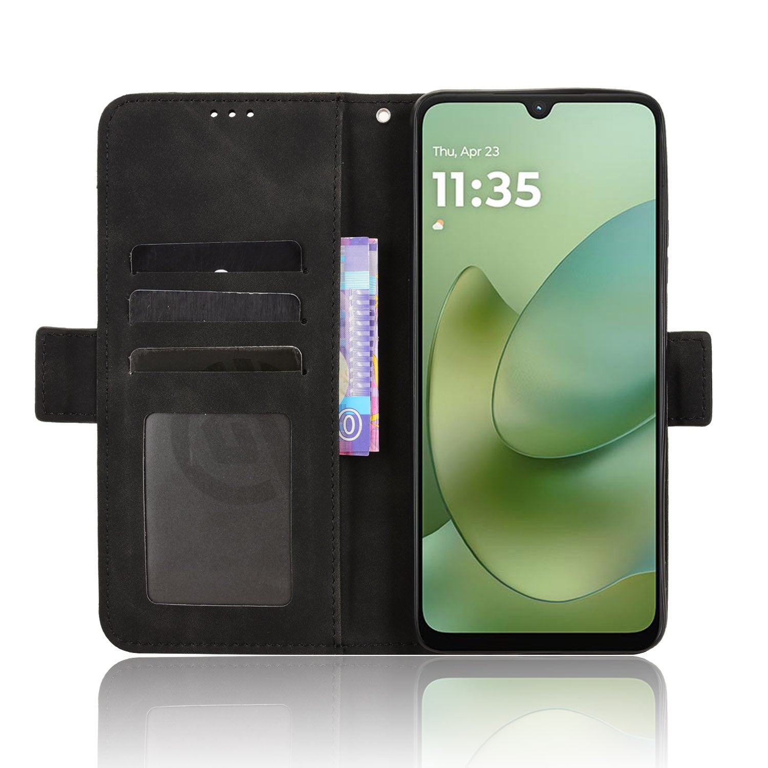 For Motorola Moto G06 Power 4G / Motorola Moto G06 4G Leather Case Phone Wallet Cover with Multiple Card Slots