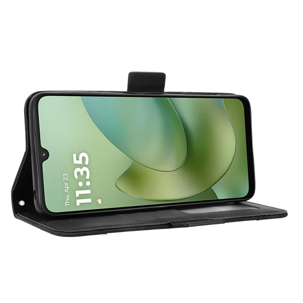 For Motorola Moto G06 Power 4G / Motorola Moto G06 4G Leather Case Phone Wallet Cover with Multiple Card Slots