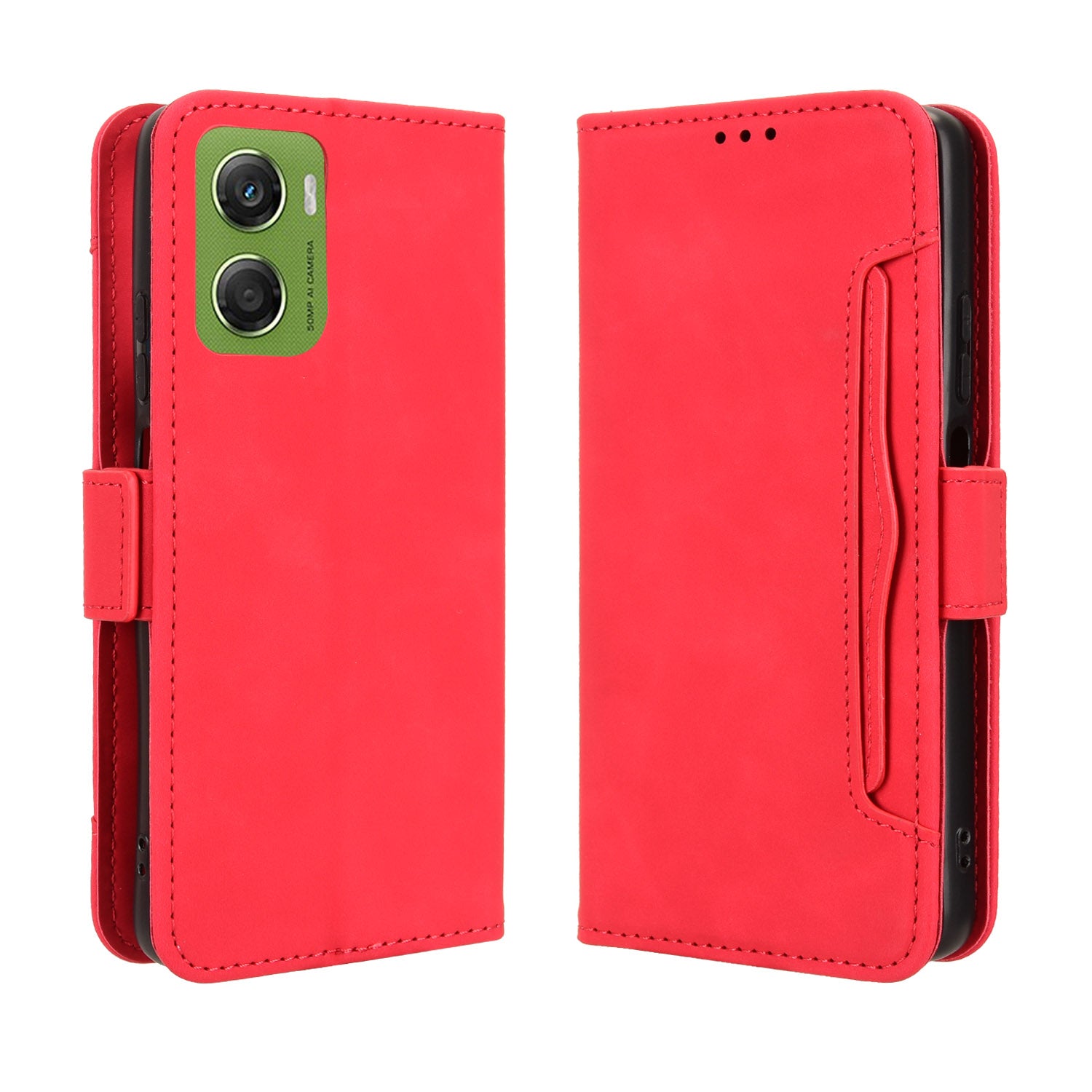 For Motorola Moto G06 Power 4G / Motorola Moto G06 4G Leather Case Phone Wallet Cover with Multiple Card Slots