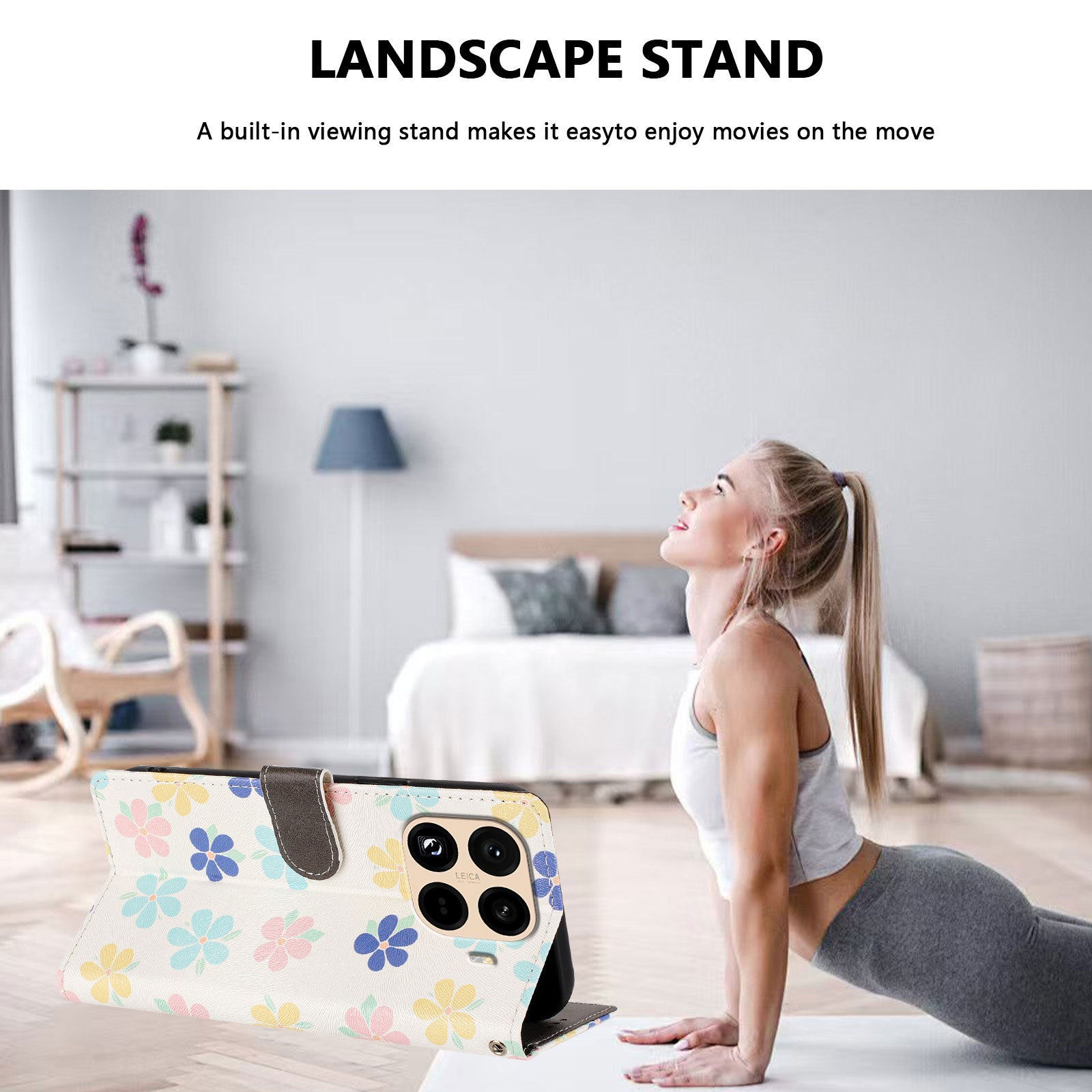 For Xiaomi 15T Pro Case Pattern Print PU Leather Wallet Phone Cover with Wrist Strap