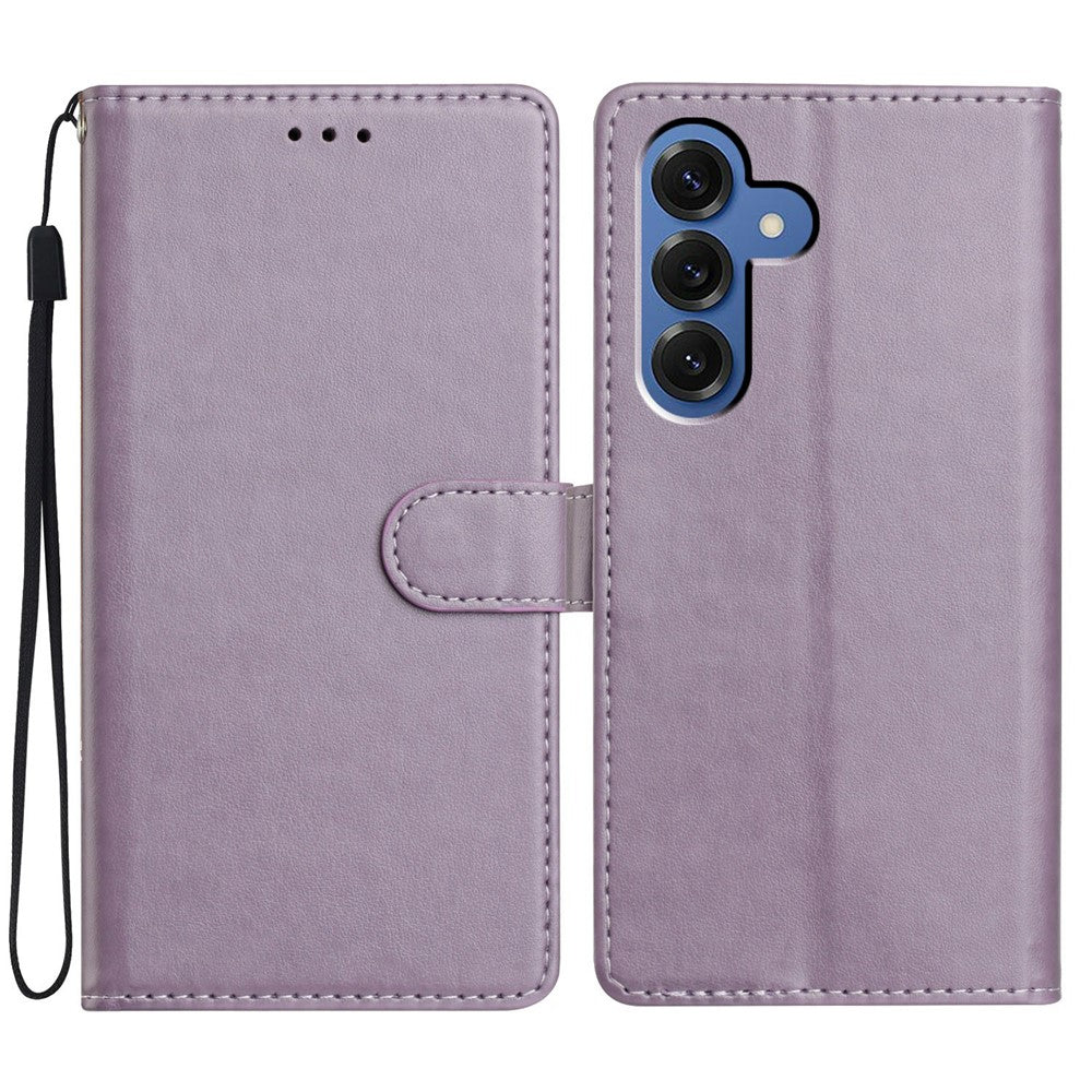For Samsung Galaxy S26 / S26 Pro Leather Case Wallet Stand Phone Cover with Handy Strap