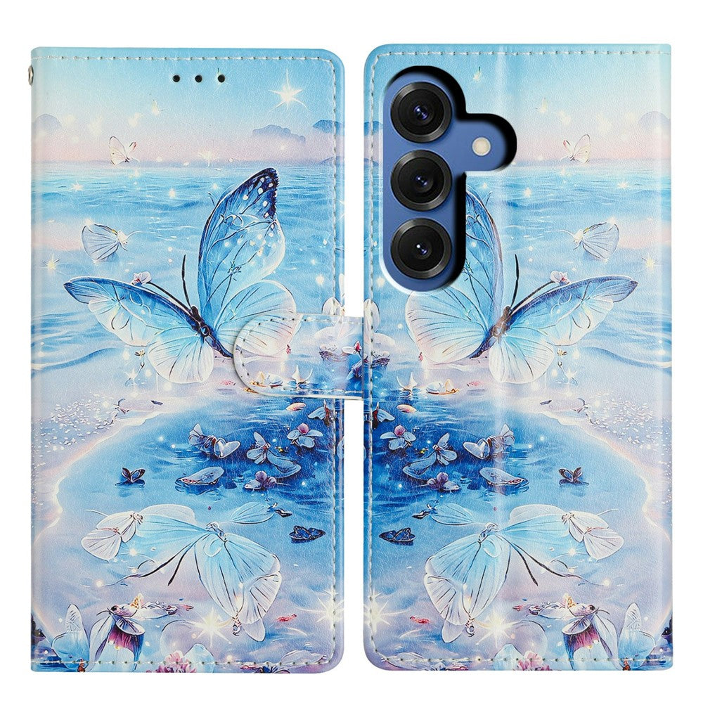 For Samsung Galaxy S26 / S26 Pro Case Pattern Printing Wallet Stand Flip Leather Phone Cover with Strap