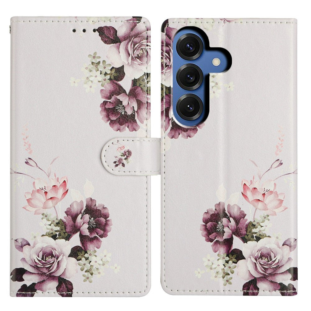 For Samsung Galaxy S26 / S26 Pro Case Pattern Printing Wallet Stand Flip Leather Phone Cover with Strap