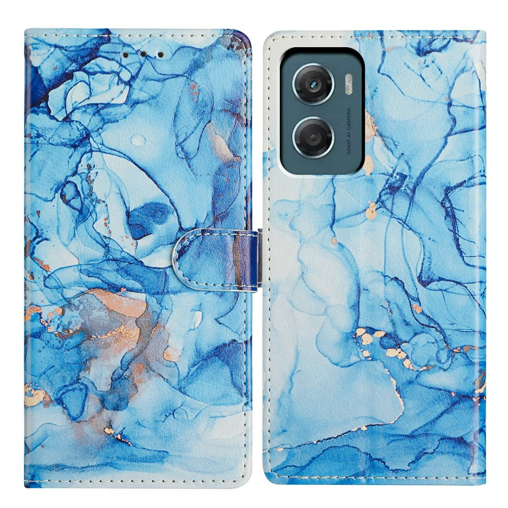 For Motorola Moto G06 4G Case Pattern Printing Wallet Stand Flip Leather Phone Cover with Strap