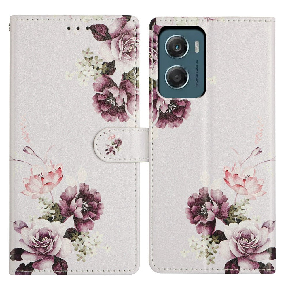 For Motorola Moto G06 4G Case Pattern Printing Wallet Stand Flip Leather Phone Cover with Strap