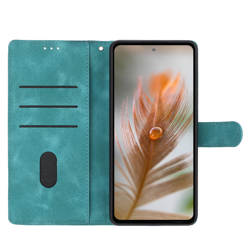 For iPhone Air Case Garden Imprinted PU Leather Wallet Phone Cover with Wrist Strap