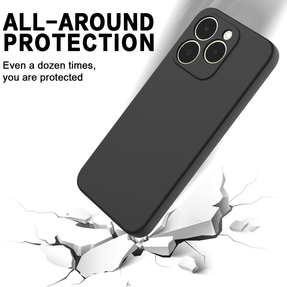 For Realme 15T 5G Liquid Silicone Case Phone Back Cover with Hand Strap