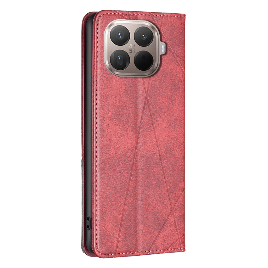 For Xiaomi 15T Pro Case Card Slots Geometry Imprint Leather Phone Cover