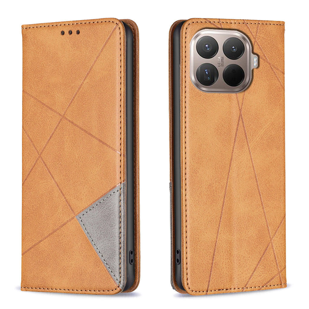For Xiaomi 15T Pro Case Card Slots Geometry Imprint Leather Phone Cover